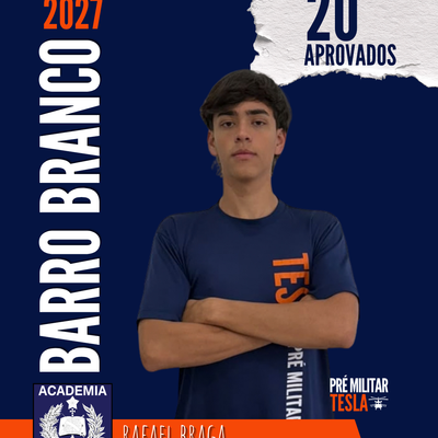 Rafael Braga — Aprovado no Barro Branco